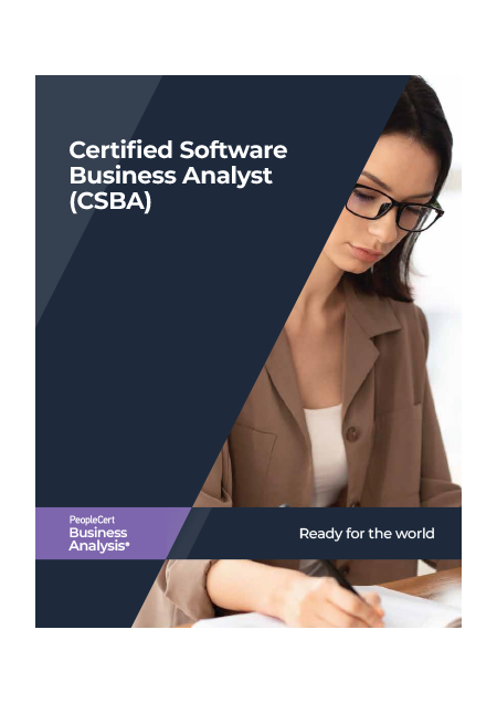 Certified Software Business Analyst CSBA Buch Book Publication